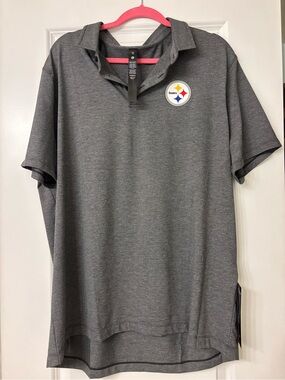 Pittsburgh Steelers NFL x Lululemon Gray Polo Shirt